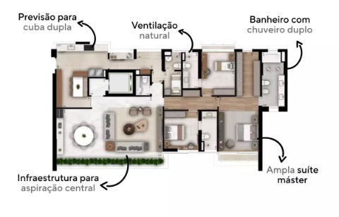 Apartamento, 3 quartos, 229 m² - Foto 62