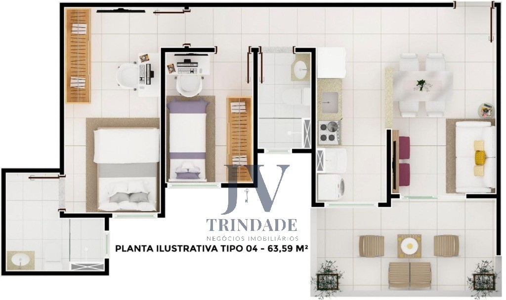 Apartamento, 3 quartos, 67 m² - Foto 34