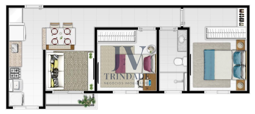 Apartamento, 2 quartos, 51 m² - Foto 6