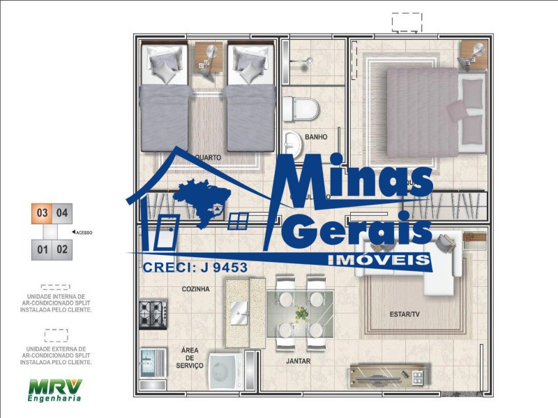 Apartamento, 2 quartos, 40 m² - Foto 9
