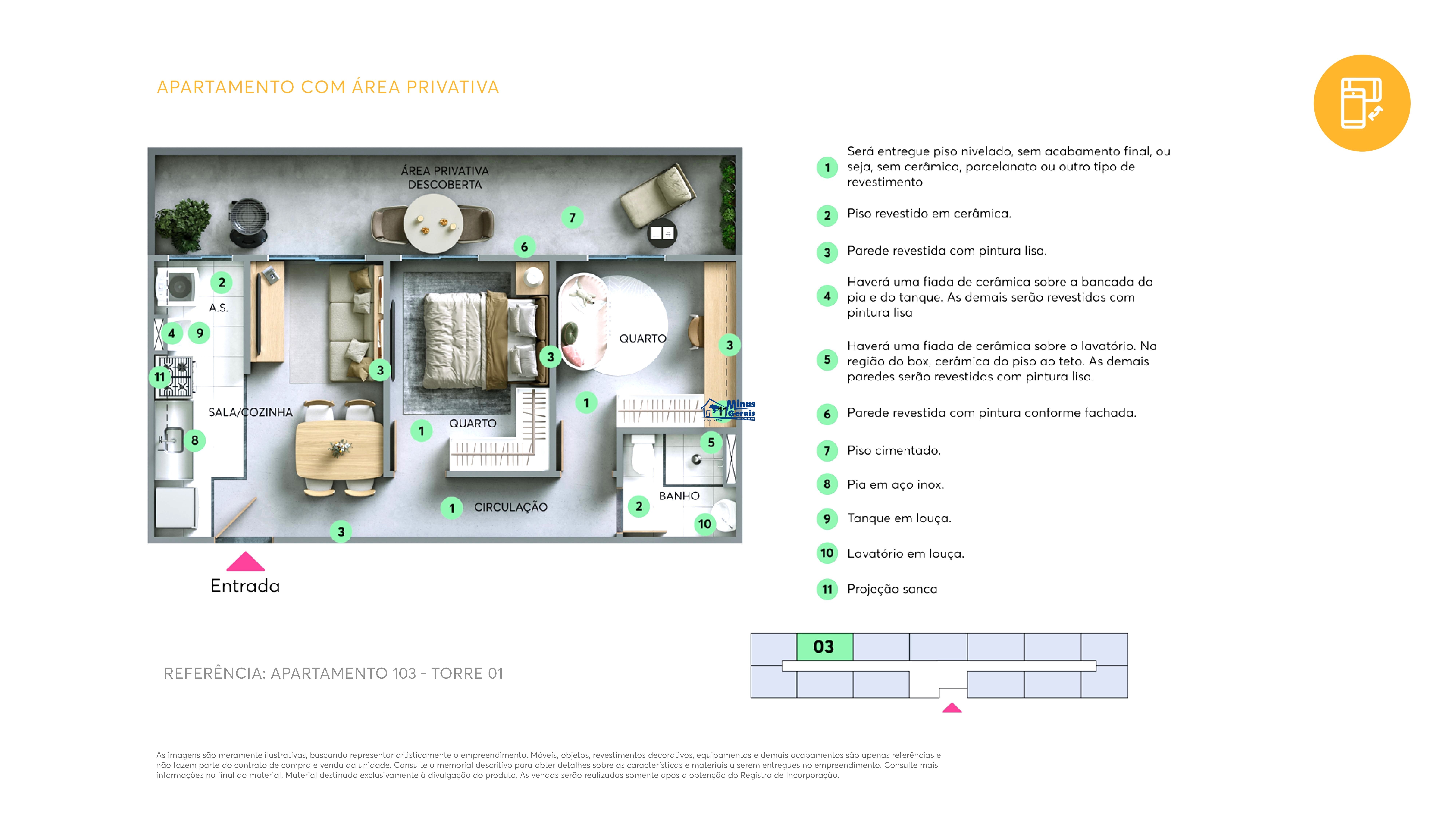Apartamento, 2 quartos, 35 m² - Foto 9