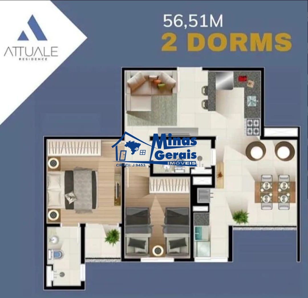 Apartamento, 2 quartos, 56 m² - Foto 12