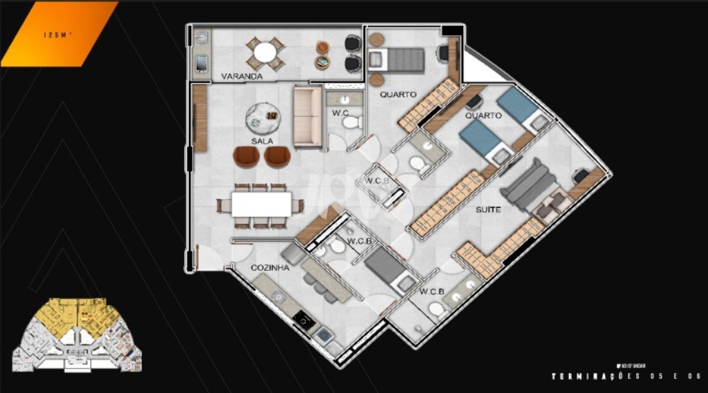 Apartamento à venda com 3 quartos, 125m² - Foto 27