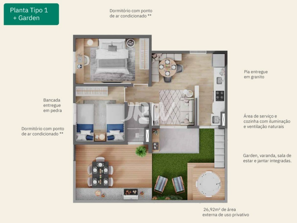 Apartamento, 2 quartos, 72 m² - Foto 1