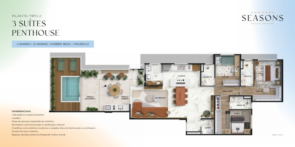 Apartamento, 3 quartos, 90 m² - Foto 59