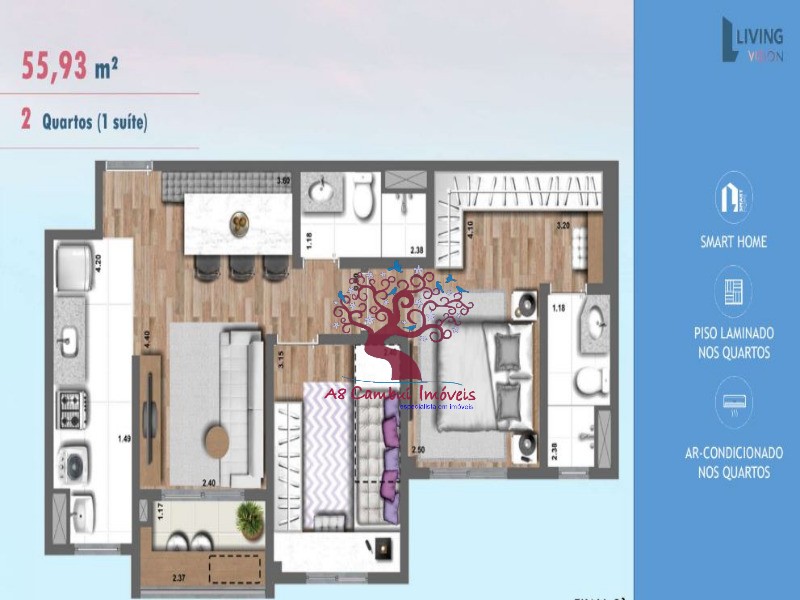 Apartamento, 2 quartos, 63 m² - Foto 6