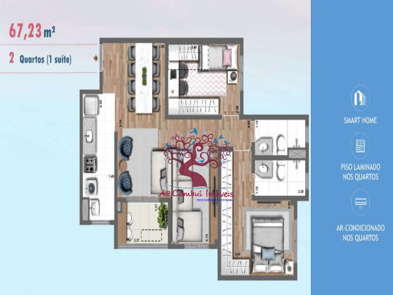 Apartamento, 2 quartos, 63 m² - Foto 7