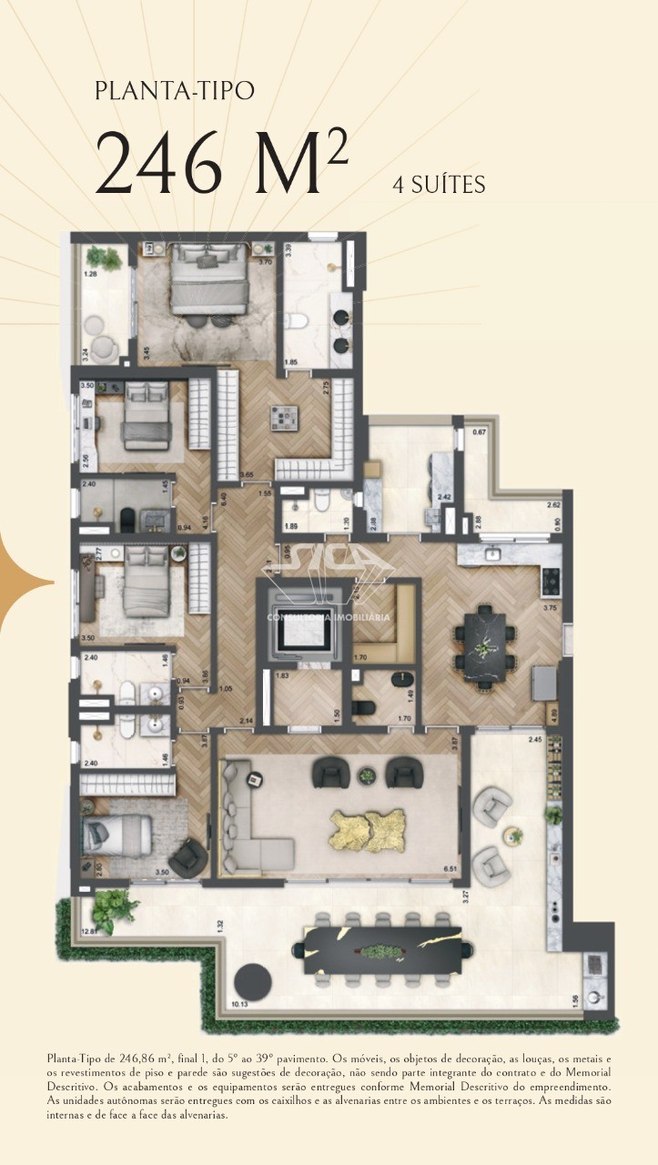 Apartamento, 4 quartos, 246 m² - Foto 11