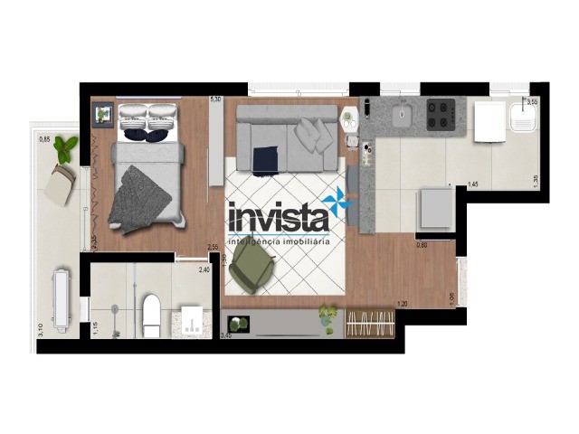 Apartamento, 1 quarto, 30 m² - Foto 4