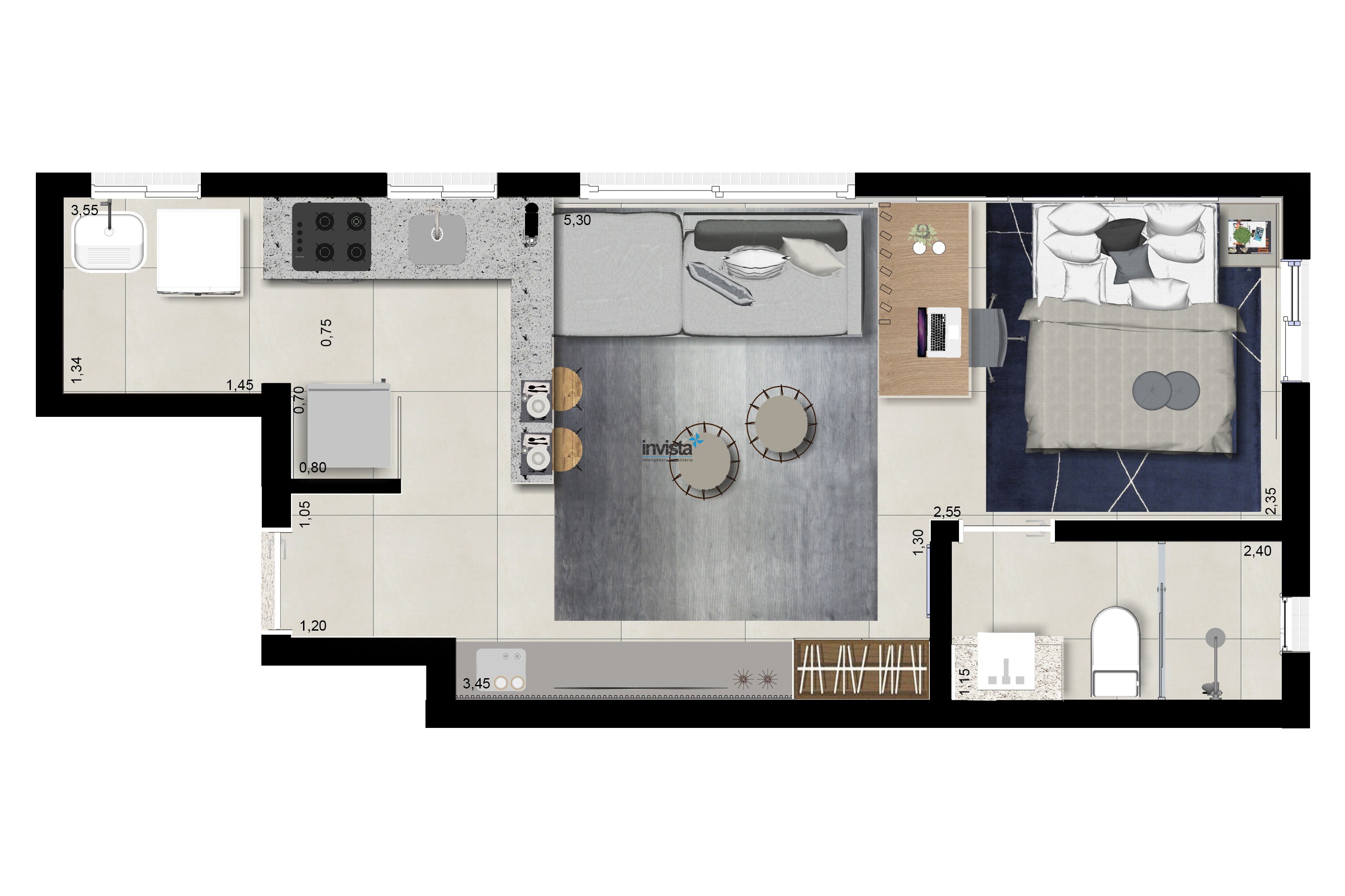 Apartamento, 1 quarto, 32 m² - Foto 10