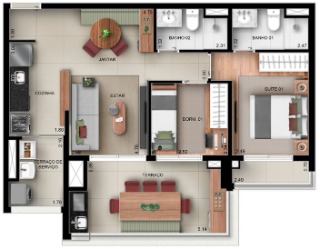 Apartamento, 2 quartos, 71 m² - Foto 16