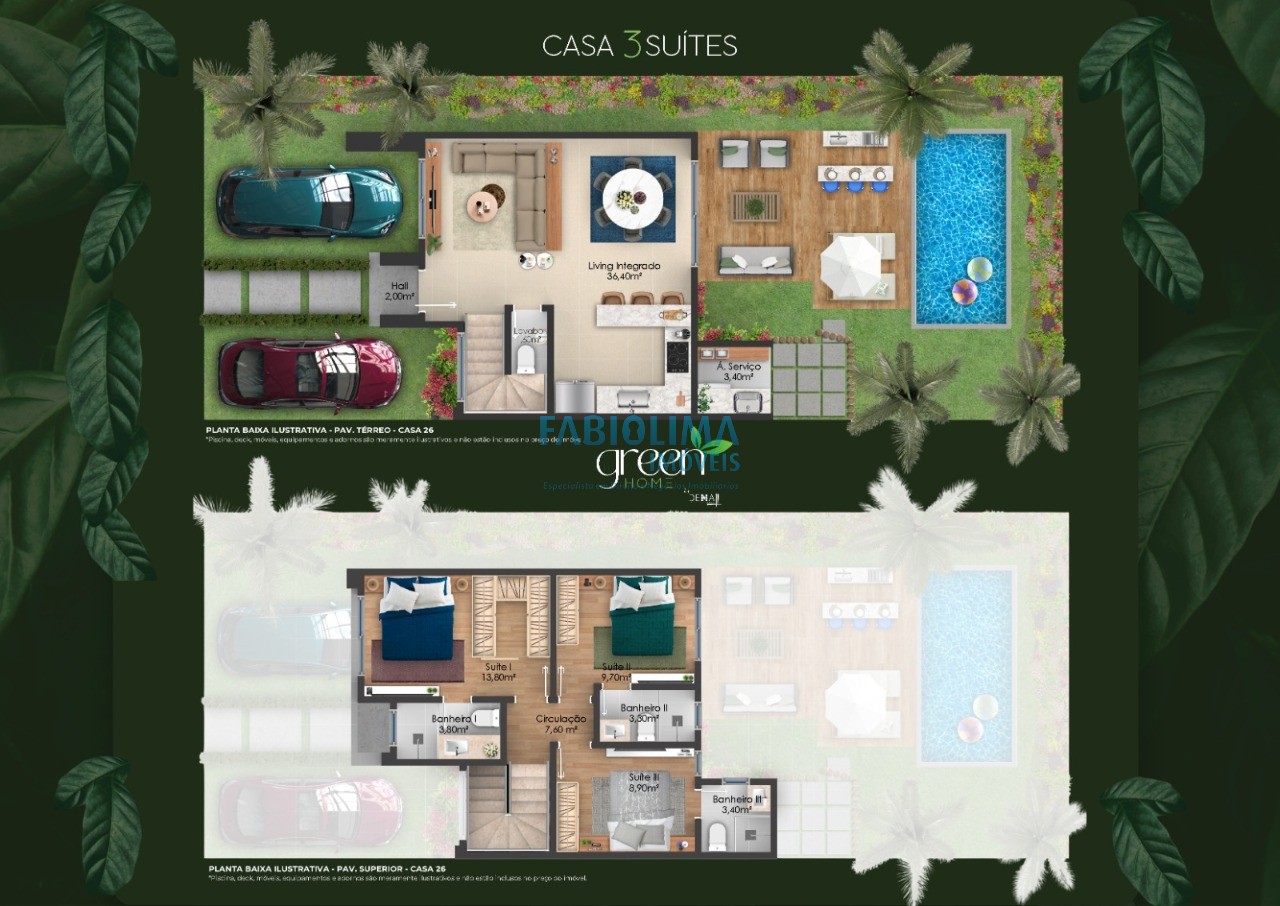 Casa de Condomínio, 4 quartos - Foto 3