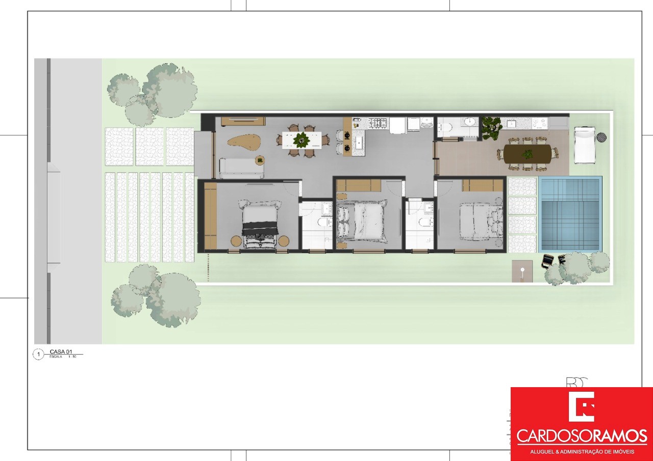 Casa, 3 quartos - Foto 8