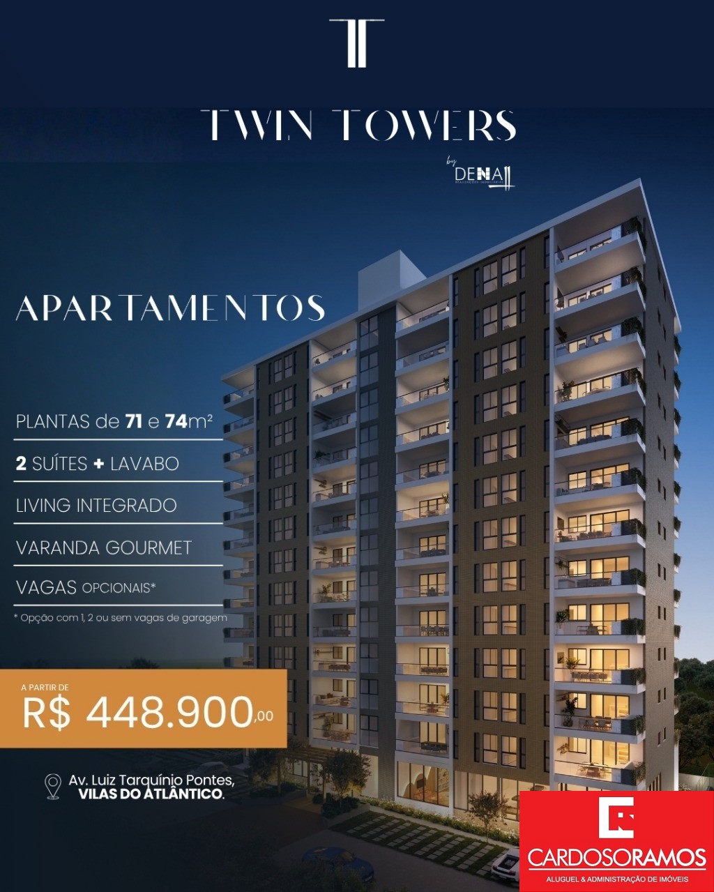 Apartamento, 2 quartos, 74 m² - Foto 1