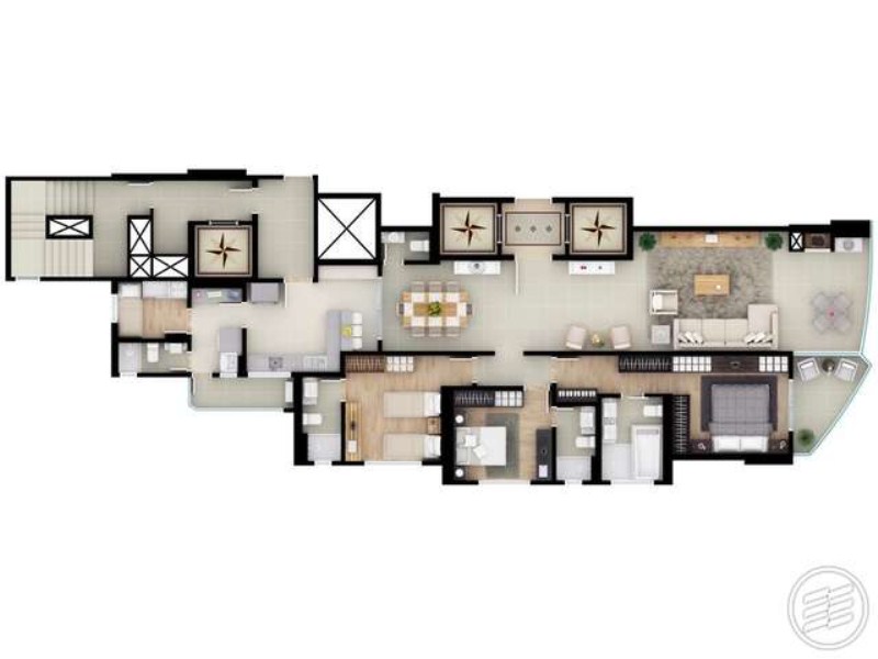 Apartamento, 3 quartos, 179 m² - Foto 2
