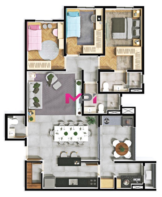 Apartamento à venda com 3 quartos, 105m² - Foto 7