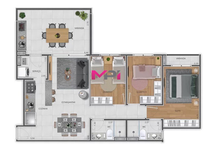 Apartamento à venda com 3 quartos, 90m² - Foto 16