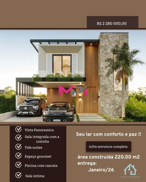 Casa de Condomínio à venda com 3 quartos, 220m² - Foto 1
