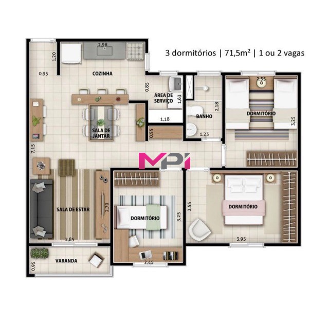 Apartamento, 3 quartos, 72 m² - Foto 35