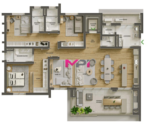 Apartamento, 4 quartos, 157 m² - Foto 21
