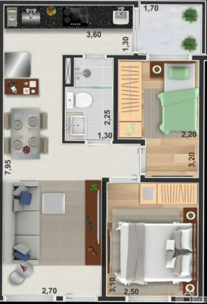 Apartamento, 2 quartos, 45 m² - Foto 13
