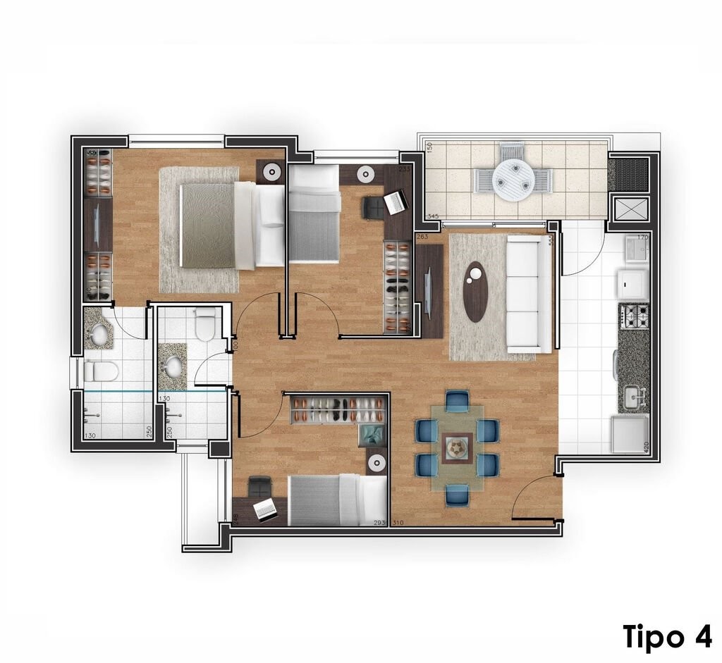 Apartamento, 3 quartos, 77 m² - Foto 12