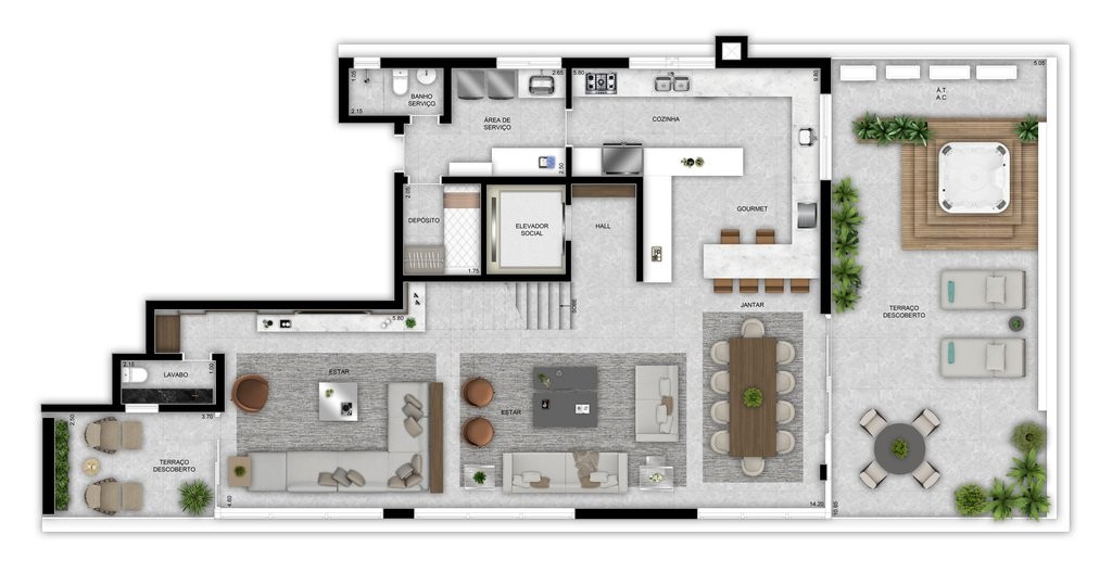 Cobertura, 4 quartos, 330 m² - Foto 35