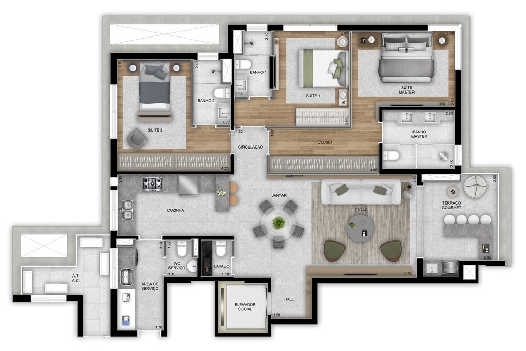 Cobertura, 4 quartos, 330 m² - Foto 29