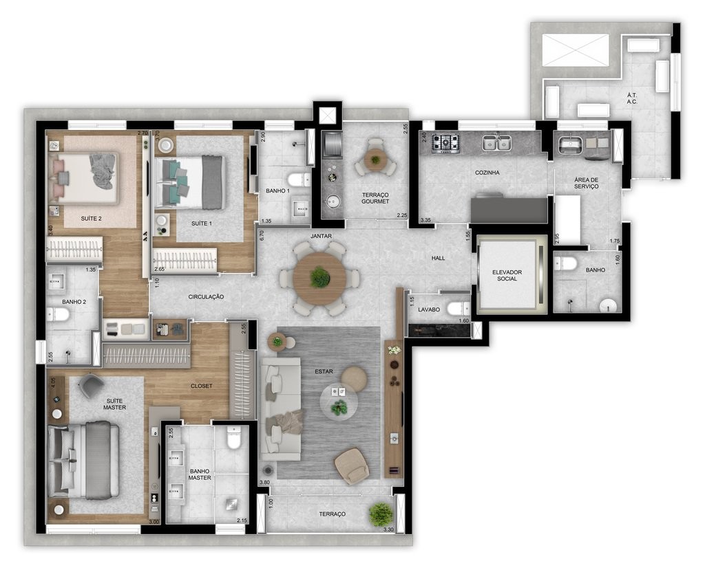 Cobertura, 4 quartos, 330 m² - Foto 31