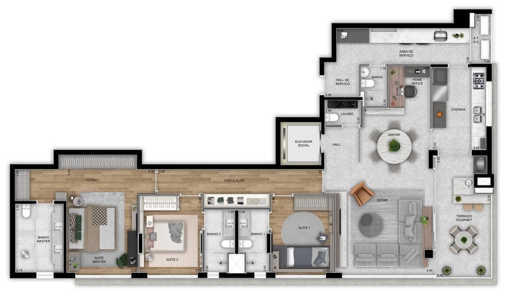 Cobertura, 4 quartos, 330 m² - Foto 34
