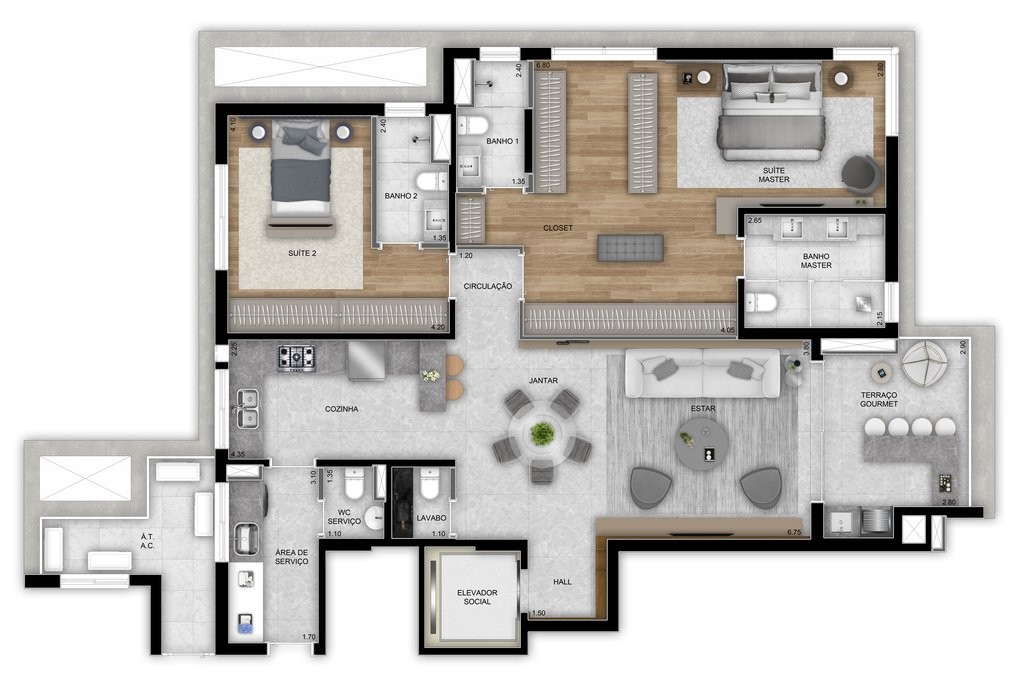 Cobertura, 4 quartos, 330 m² - Foto 30