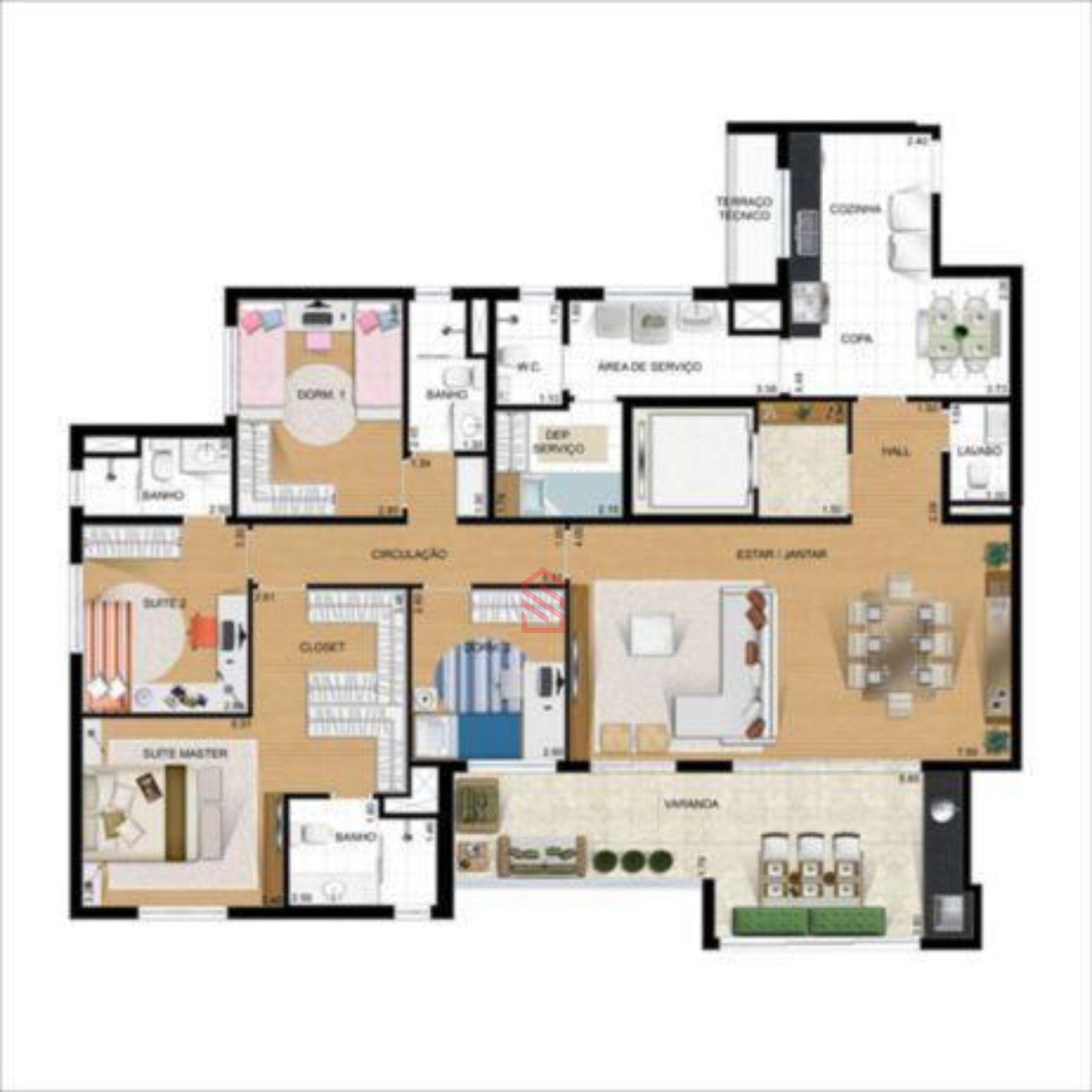 Apartamento, 4 quartos, 166 m² - Foto 57