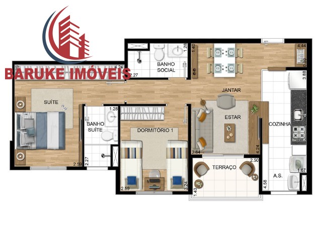 APARTAMENTO em JARDIM AMERICA, INDAIATUBA - Você chegou ao topo! Apto com suíte e 2 vagas + hobby box - Indaiatuba/SP - Foto 20