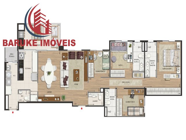 APARTAMENTO em JARDIM PAU PRETO, INDAIATUBA - Apartamento de 4 dormitórios com 2 suítes e 3 vagas no Centro em Indaiatuba/SP. - Foto 4