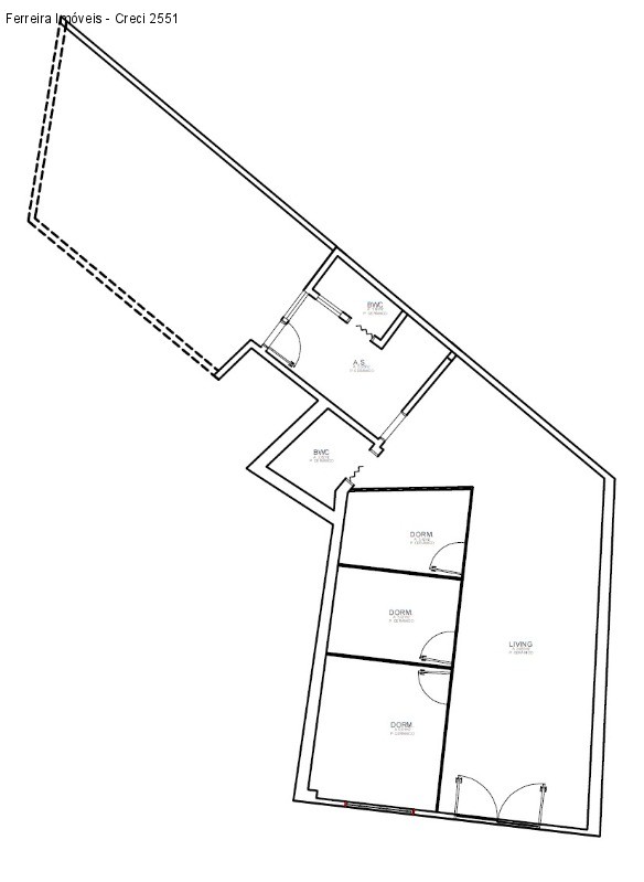 Sobrado, 3 quartos, 60 m² - Foto 2