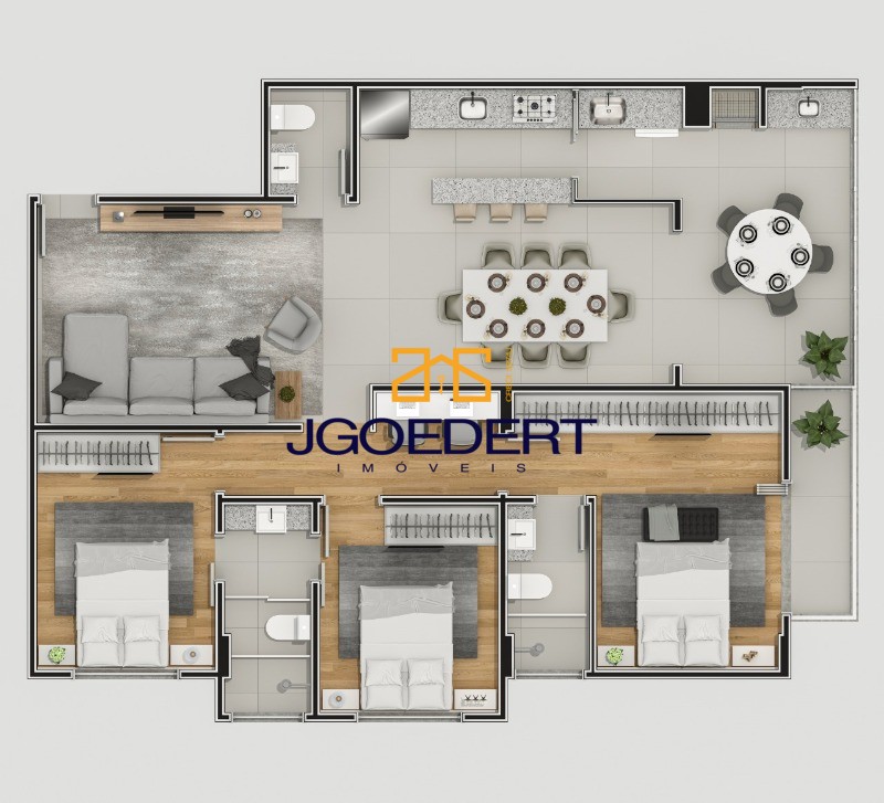 Apartamento, 3 quartos, 110 m² - Foto 7