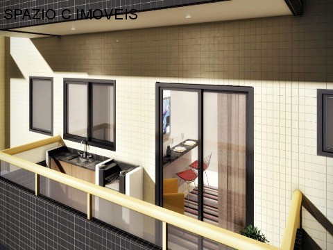 Apartamento em BOQUEIRÃO, PRAIA GRANDE - BOQUEIRÃO, PRAIA GRANDE, ÓTIMA INFRAESTRUTURA, 02 DORMITÓRIOS, 01 VAGA. - Foto 2
