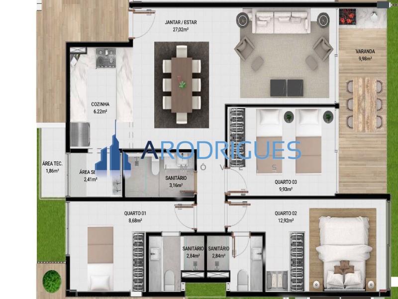Apartamento, 3 quartos, 96 m² - Foto 13
