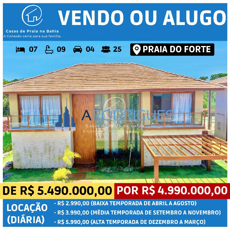 Casa Alto padrão em Praia do forte