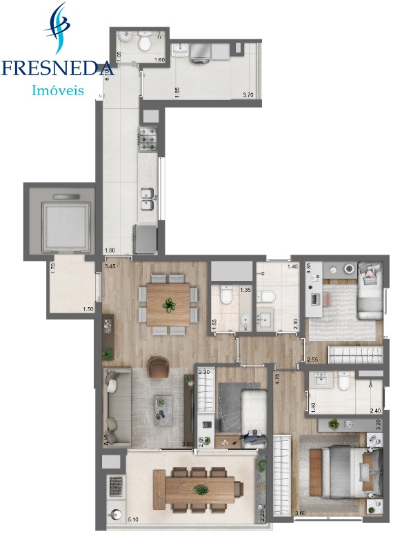 Apartamento, 3 quartos, 109 m² - Foto 14