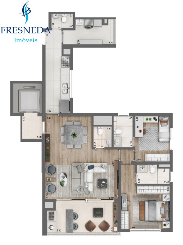 Apartamento, 3 quartos, 109 m² - Foto 15