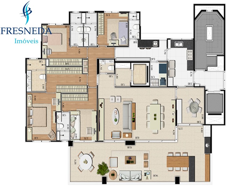 Apartamento, 4 quartos, 225 m² - Foto 17