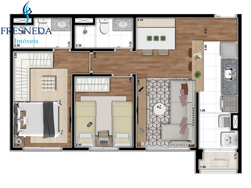 Apartamento, 3 quartos, 71 m² - Foto 16