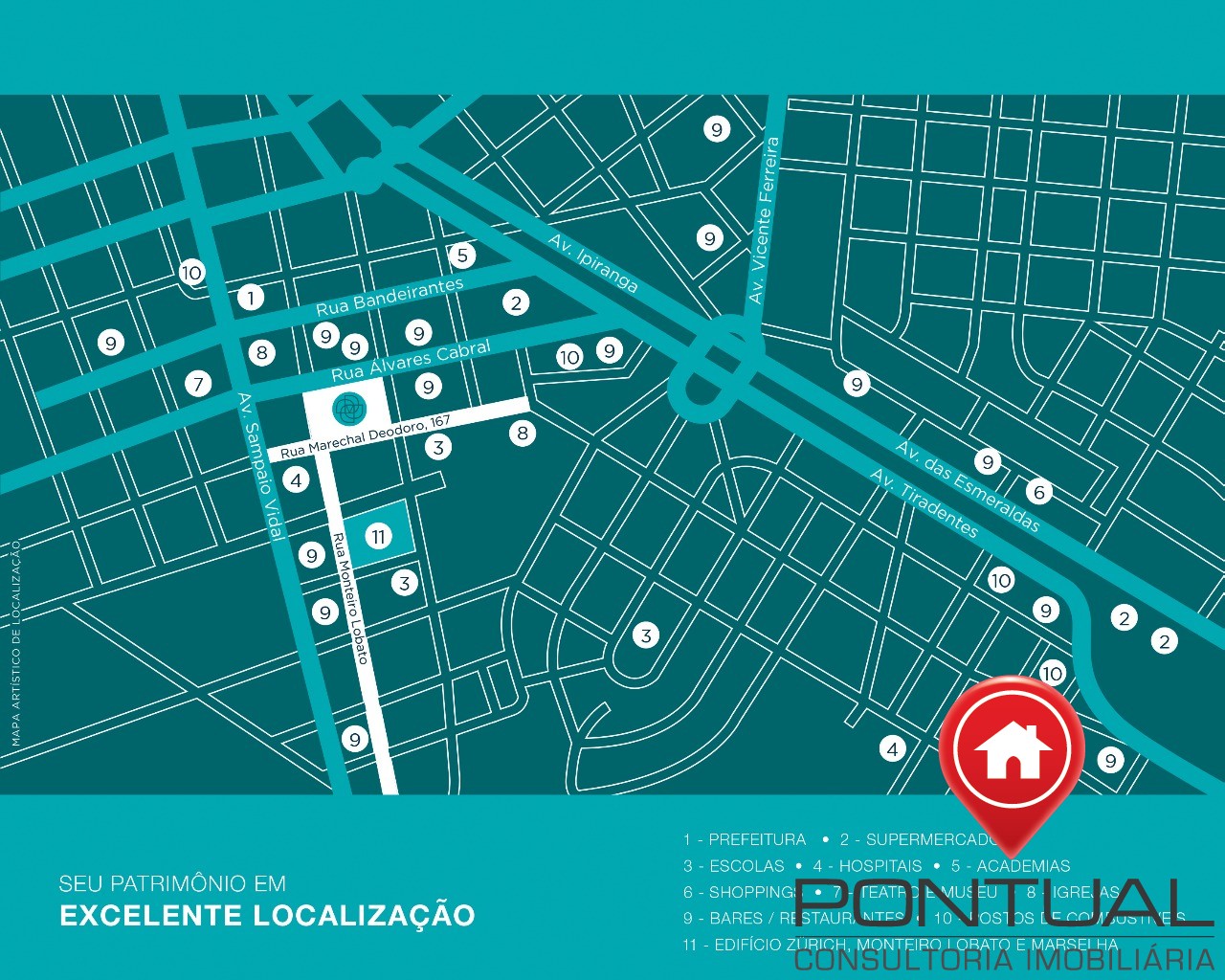 Apartamento à venda Edifício Praça Marechal, 3 dorms (1 suíte). Faça sua proposta! Pontual Imóveis sua imobiliária em Marília.