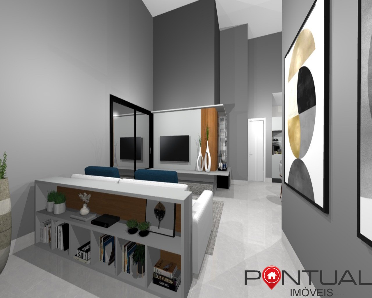 Casa de Luxo em Condomínio Exclusivo em Marília-SP, Jardim São Domingos: 3 quartos, 3 suítes, 3 salas, 4 banheiros, 2 vagas, 190 m².