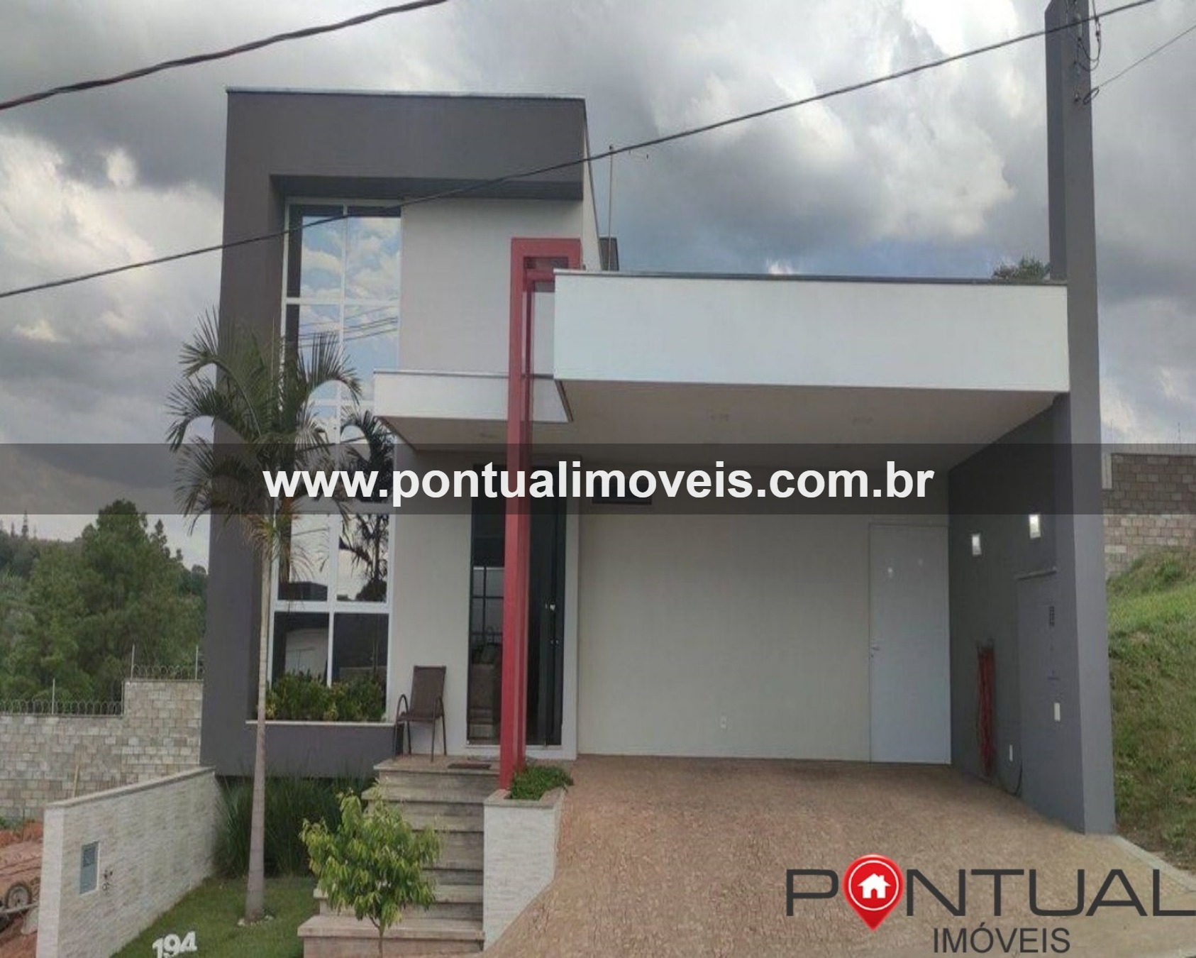 Casa à venda Marília Recanto Esmeraldas Casa com área gourmet 3 suítes closet Pontual Imóveis - lindas casas na sua imobiliária em Marília