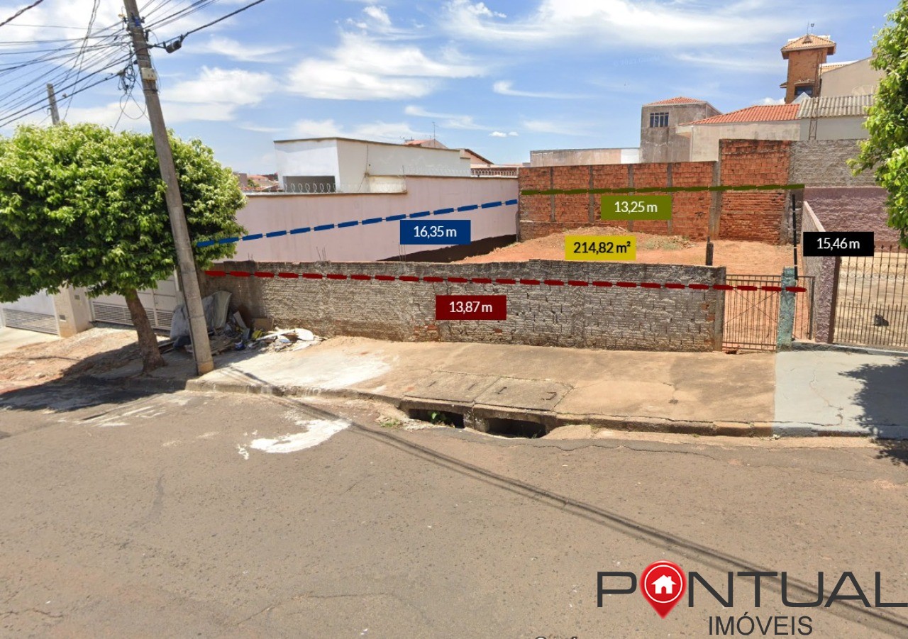 Terreno à Venda no Palmital Marília 214m² Plano Construa Agora! Pontual Imóveis sua imobiliária em Marília.