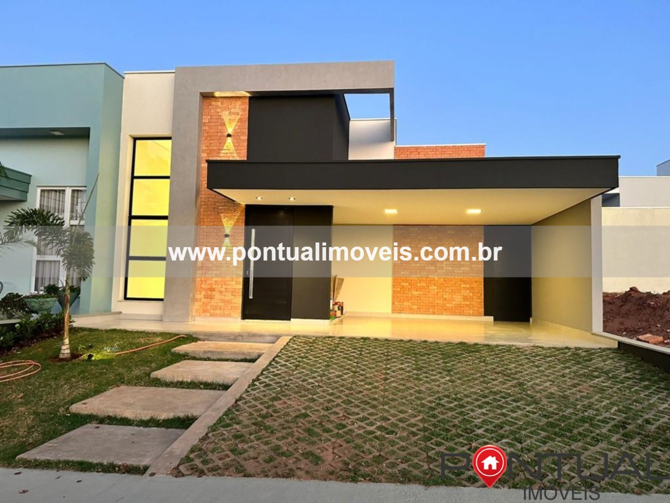 Casa à venda Marília no condomínio Verana Parque Alvorada Casa condomínio 3 quartos suíte planejados Pontual Imóveis - sua imobiliária em Marília
