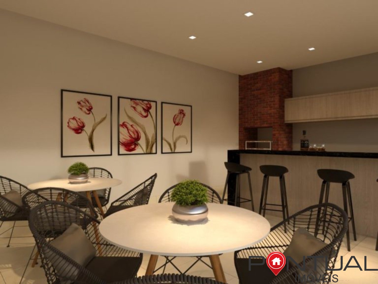 Apartamento à venda em Marília-SP, no bairro Palmital: 2 quartos, sala, banheiro, garagem - 50m² de área. Confira!