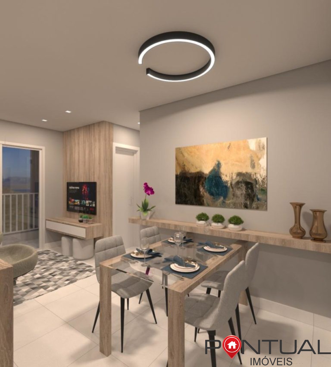 Apartamento à venda em Marília-SP, no bairro Palmital: 2 quartos, sala, banheiro, garagem - 50m² de área. Confira!